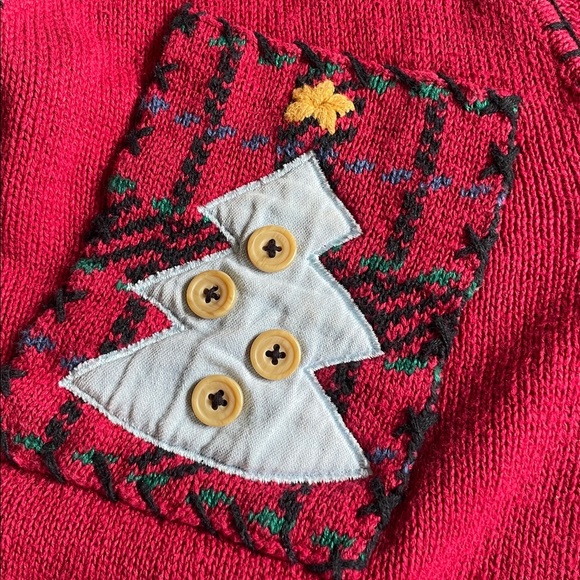 Vintage Jantzen Classics Festive Red Embroidered Christmas Sweater Vest - Picture 14 of 16